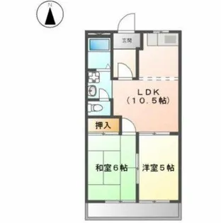 サンガーデンみやび【2階】の間取り