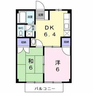 コーポ糸重【1階】の間取り