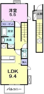 ソルシェール和泉中央Ⅰ【2階】の間取り