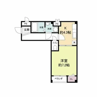 メゾンド・グラン・ブルー【1階】の間取り