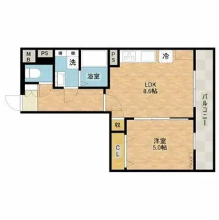 エストラーダ・ブランカ下中条【2階】の間取り