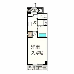 グランディール阪南町Ⅲ番館【703号室】の間取り