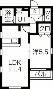 LUXE.STYLE辻町WEST【1階】の間取り