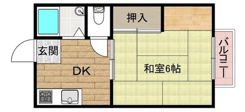 ハイツ山川【2階】の間取り