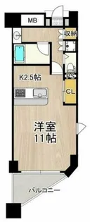 CITY SPIRE上町台【4階】の間取り