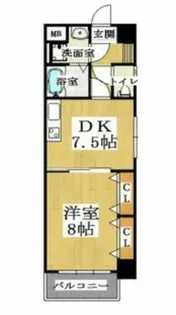 セントアミール南久宝寺【6階】の間取り