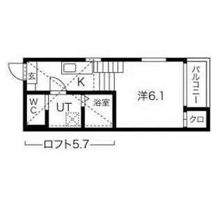 サニーベール志賀町【2階】の間取り