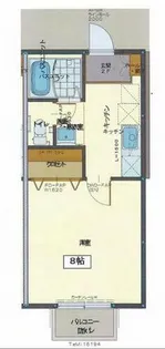 イーストヴィレッヂ【1F号室】の間取り