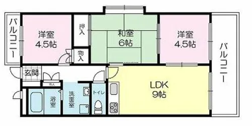 ゼニスコート【201号室】の間取り