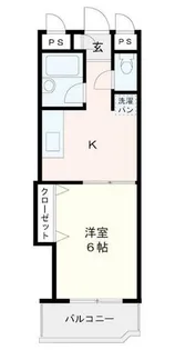 アーシャルハウス片江【203号室】の間取り