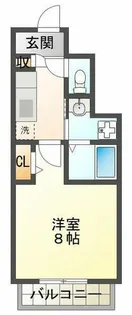 プリマベーラ森友【1階】の間取り