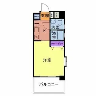 ピュアドームアーティック平尾【216号室】の間取り