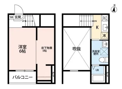 Ju-JitsuTerrace(ジュウジツテラス)【2階】の間取り