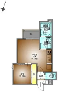 REGALEST上小田井4【2階】の間取り