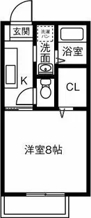 エタニティPartⅡ【106号室】の間取り