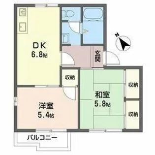 ハイツクレモナ【2階】の間取り