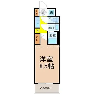 S-RESIDENCE志賀本通【4階】の間取り