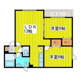 リビング17【201号室】の間取り