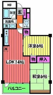 アイトム【106号室】の間取り