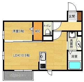 メゾン・クラージュ【1階】の間取り