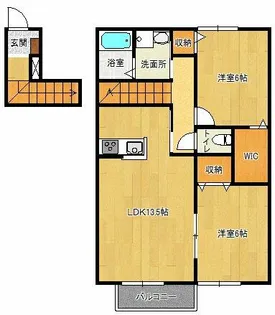 フレッツァ神戸山田【2階】の間取り