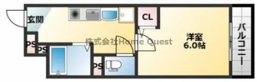 EST布施【3階】の間取り