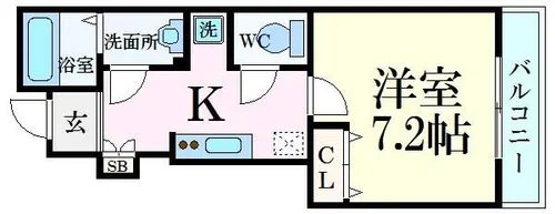 EastRoad手柄(イーストロード手柄)【1階】の間取り