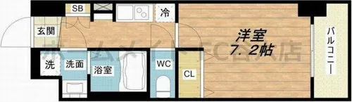 レオンコンフォート天神橋【9階】の間取り