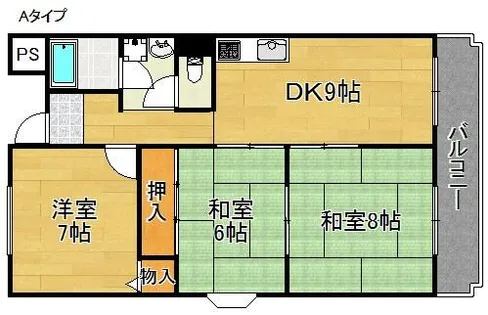 3DKの間取り画像