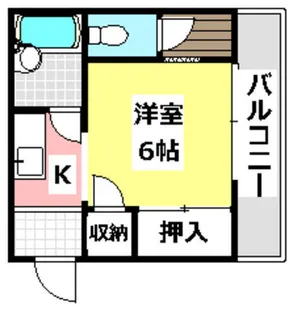 ライブハイツ下穂積【103号室】の間取り