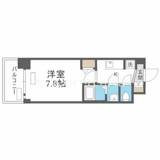 ソルテラス大阪BAY STATION SIDE【7階】の間取り