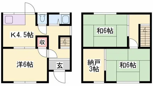 兵庫県加古川市加古川町粟津【一戸建】の間取り
