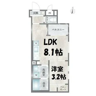 Cherim元志賀町【1階】の間取り