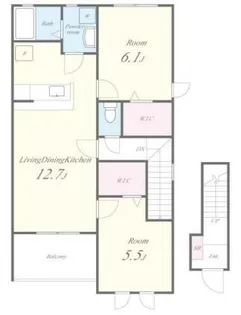 ポーチュラカ【2階】の間取り
