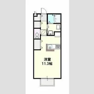 ル・シエル【201号室】の間取り