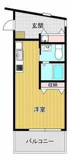 アンソレイユ【206号室】の間取り