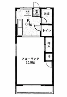松本マンション【204号室】の間取り