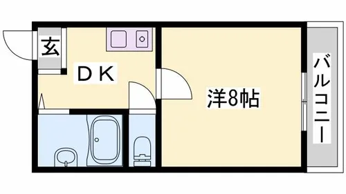 シャインコスモマンション【407号室】の間取り