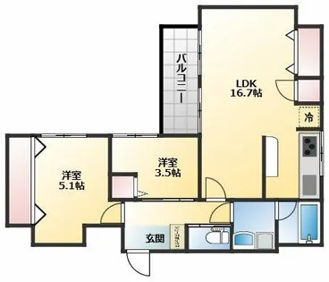 シーズ本町【9階】の間取り