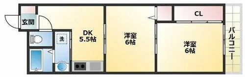 エステートGEN Ⅱ【4階】の間取り