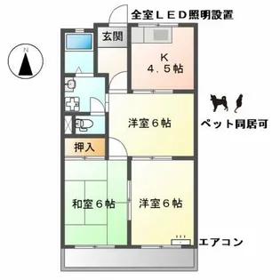 EUROPEAN TAKISEI【3階】の間取り