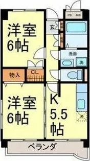 ヴァンコーポ大赤見【3階】の間取り