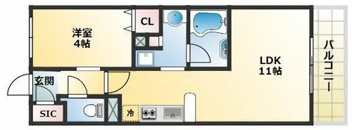 PHOERMETENNOJIEast【6階】の間取り