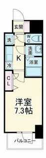 プランドール北浜【2階】の間取り