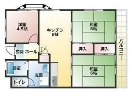 マンション外堀川【306号室】の間取り