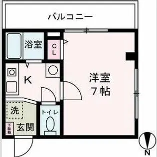 アルコ・ラ・カーサ飾磨細江(OR)【4階】の間取り