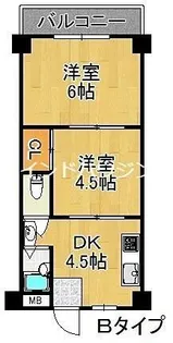 リアライズ北加賀屋【2階】の間取り