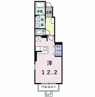 大阪府堺市中区平井【アパート】の間取り