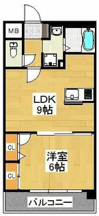 アミティエ美野島【8階】の間取り