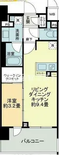 リビオレゾン北浜天満橋【14階】の間取り